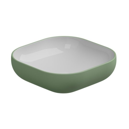 Накладна раковина 45x45 h13,5 см GSG Easy, Bicolore salvia satinato (EALAVQU45 BI 000031) На стільницю, Накладної 