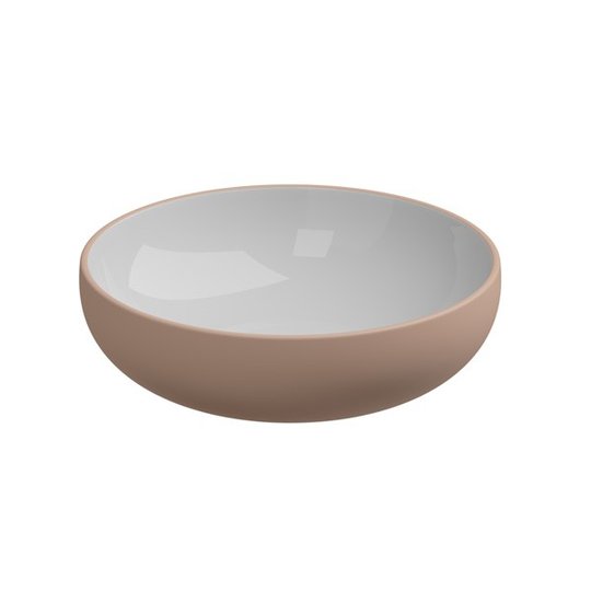 Накладная раковина Ø45xh13,5 см GSG Easy, Bicolore cipria satinato (EALAVRO45 BI 000 032) На столешницу, Накладной Круглые