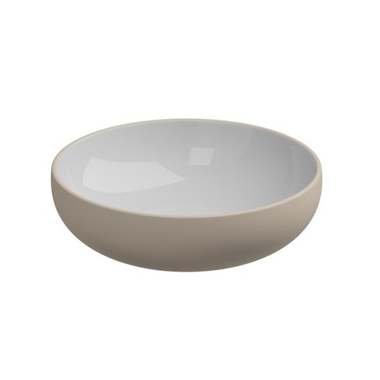 Накладна раковина Ø45х13,5 см GSG Easy, Bicolore sabbia satinato (EALAVRO45 BI 000 034) На стільницю, Накладної 
