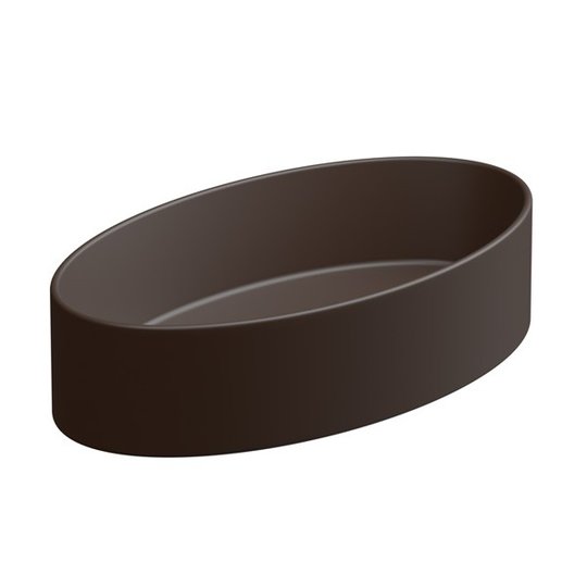 Накладная раковина 60x34 h14 см GSG Like, Cacao satinato (LKLAVFSBF60 035) На столешницу, Накладной Овальные