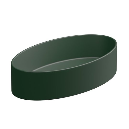 Накладная раковина 60x34 h14 см GSG Like, Smeraldo satinato (LKLAVFSBF60 036) На столешницу, Накладной Овальные