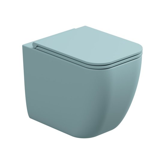 Унитаз напольный безободковый GSG Brio, с сиденьем Soft Close, Ice satinato (BRWC01 037+ACS51+BRCOPRSLTICR 037) Напольные 