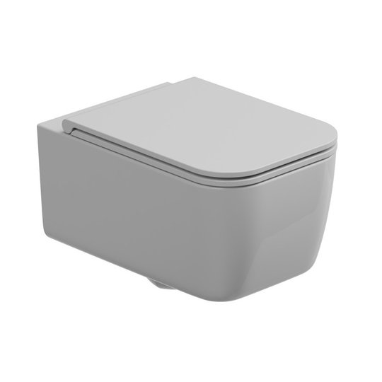 Унитаз подвесной безободковый GSG Brio, с сиденьем Soft Close, Bianco lucido (BRWCSO 000+ACS40+BRCOPRSLTICR 000) Подвесные 