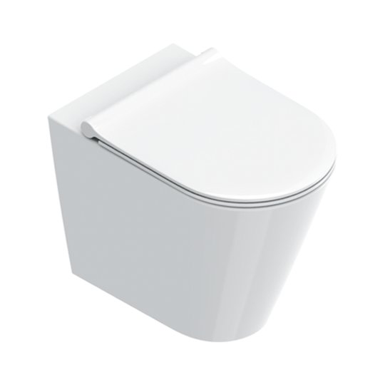 Напольный безободковый унитаз Catalano Zero, с крышкой Soft Close, Bianco lucido (01 1455 0001+05 5120 0001) Напольные 