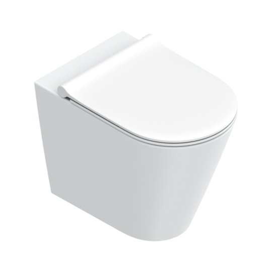 Напольный безободковый унитаз Catalano Zero, с крышкой Soft Close, Bianco satinato (01 1455 0021+05 5120 0021) Напольные 