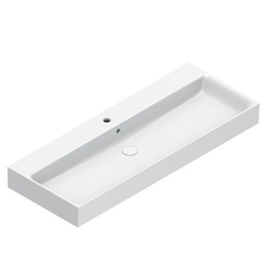 Раковина керамічна 120х47 см Catalano Premium 120, Bianco satinato (02 2120 1021) На стільницю, На тумбу, Підвісні 