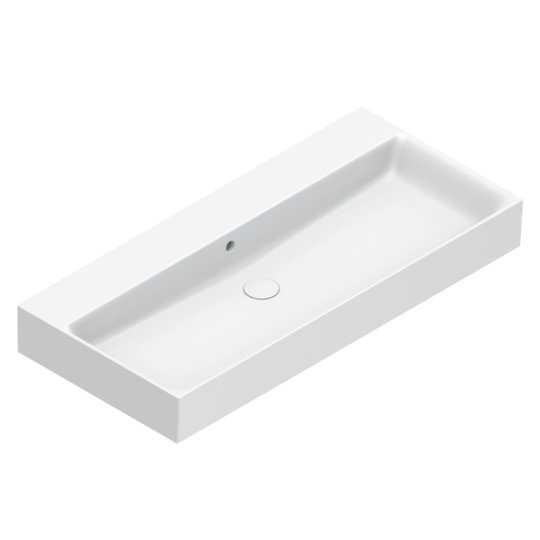 Раковина керамическая 100х47 см Catalano Premium 100, Bianco lucido (02 2100 0001) На столешницу, На тумбу, Подвесные Прямоугольные