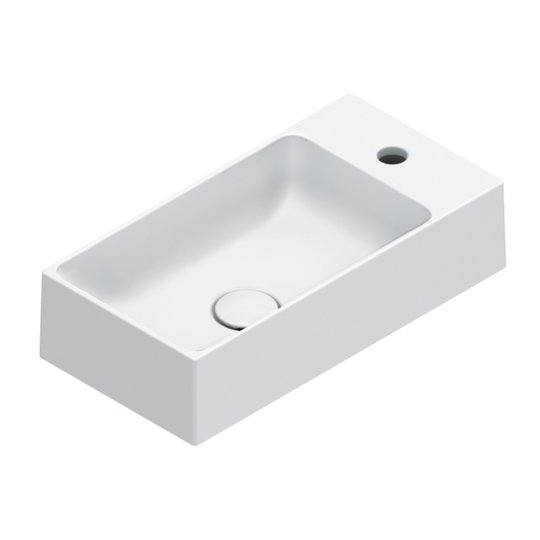 Керамічна раковина 50х25 см Catalano Premium, Bianco satinato (02 2052 1021) На стільницю, На тумбу, Підвісні 