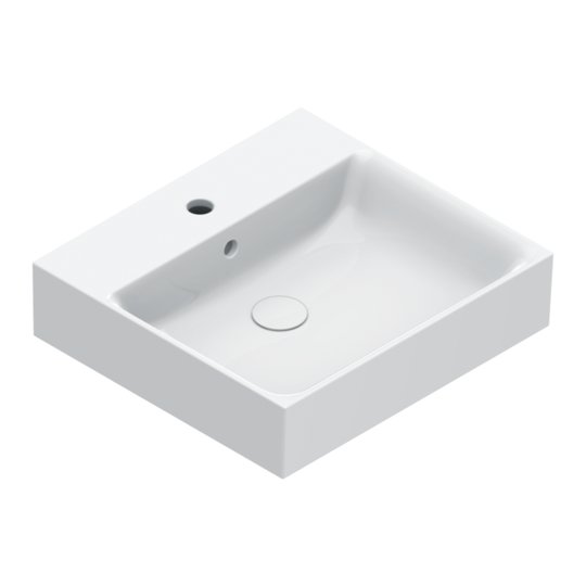 Раковина керамическая 50х47 см Catalano Premium, Bianco lucido (02 2050 1001) На столешницу, На тумбу, Подвесные Прямоугольные