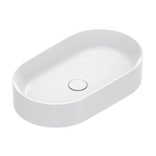 Керамическая раковина 60х35 см Catalano Zero, Bianco lucido (01 2260 0001) На столешницу Овальные