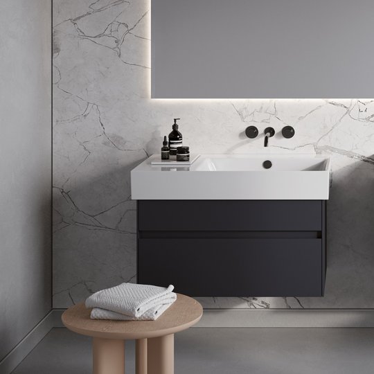 Раковина керамическая 80х47 см Catalano Premium 80 right, Bianco lucido (02 2083 0001) На столешницу, На тумбу, Подвесные Прямоугольные