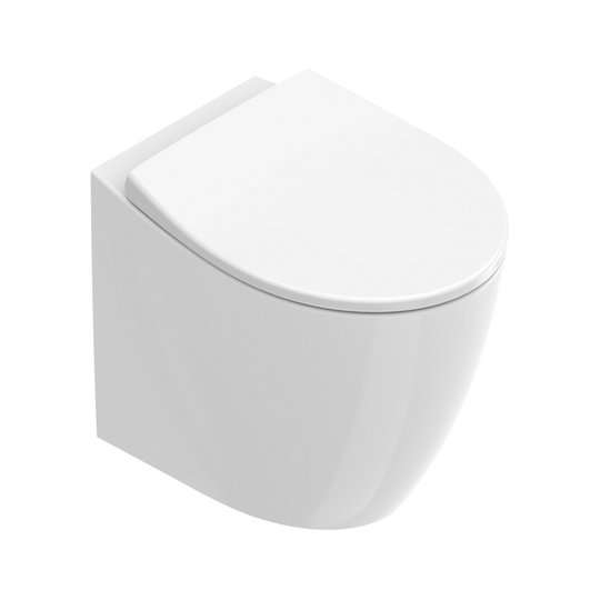 Напольный безободковый унитаз Catalano Italy, с сиденьем Soft Close, Bianco lucido (07 1252 0001+07 5110 0001) Напольные 