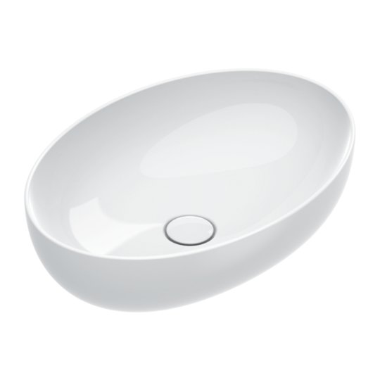 Керамическая раковина 60х42 см Catalano Sfera, Bianco lucido (05 2260 0001) На столешницу, На тумбу Овальные