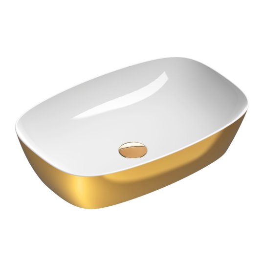 Керамічна раковина 60х40 см Catalano Alvea, Oro/Bianco (06 2260 0042) На стільницю, На тумбу, Накладної 