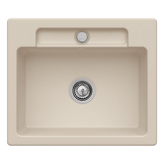 Кухонна мийка 60х51 см Villeroy&amp;Boch Siluet 60 S, Almond (334601AM) Врізні зверху Прямокутні 