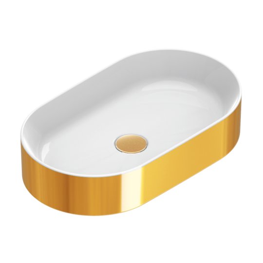 Керамічна раковина 60х35 см Catalano Zero, Oro/Bianco (01 2260 0042) На стільницю 