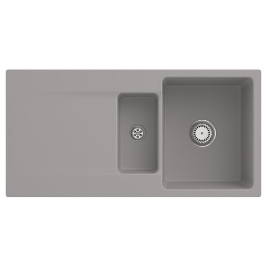 Кухонная мойка 98х49 см Villeroy&Boch Siluet 60 R, Fossil (33371FKD) Врезные сверху Прямоугольные 