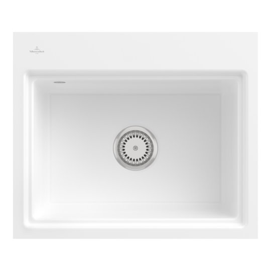 Кухонная мойка 60х51 см Villeroy&Boch Subway Style 60 S, Snow White (33661FKG) Врезные сверху Прямоугольные 
