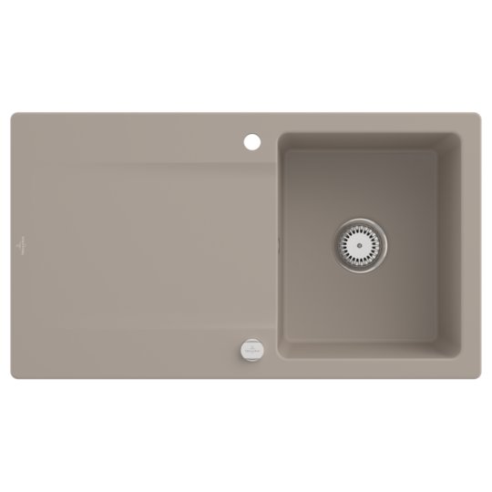 Кухонная мойка 90х51 см Villeroy&Boch Siluet 50, Almond (333502AM) Врезные сверху Прямоугольные 