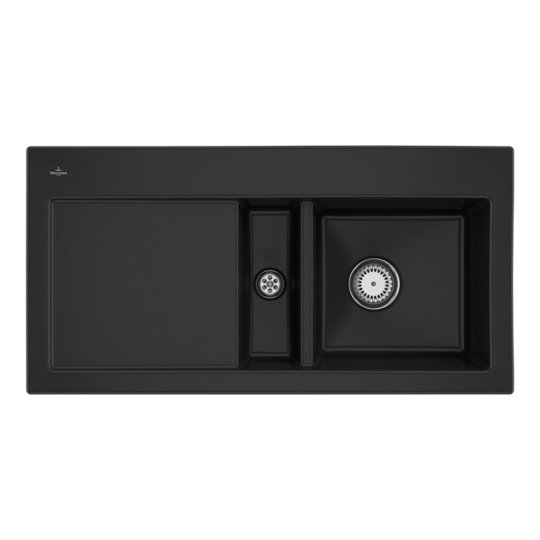 Кухонная мойка 100х51 см Villeroy&Boch Subway 60, Chromit (671201J0) Врезные сверху Прямоугольные 
