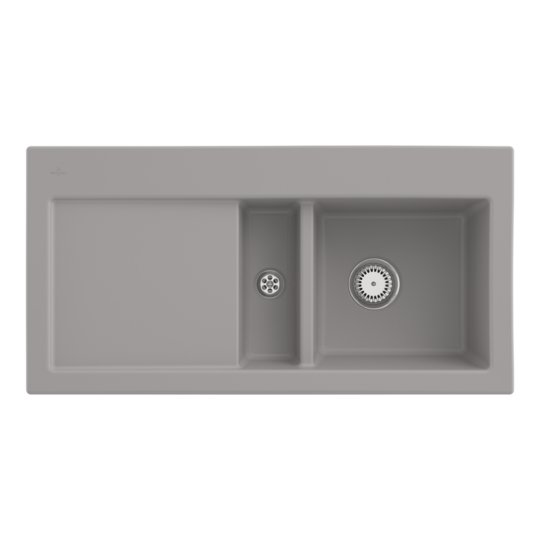 Кухонная мойка 100х51 см Villeroy&Boch Subway 60, Fossil (671201KD) Врезные сверху Прямоугольные 