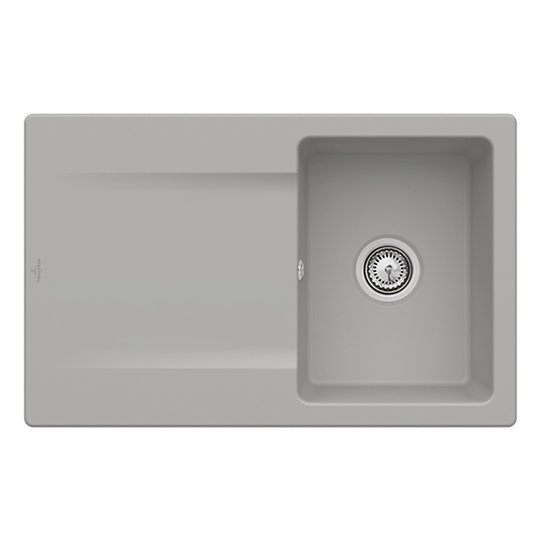 Кухонна мийка 80х51 см Villeroy&amp;Boch Siluet 45, Fossil (333401KD) Врізні зверху Прямокутні 
