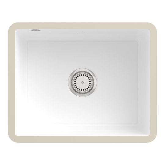 Встраиваемая кухонная мойка 54,5х44 см Villeroy&Boch Subway 60 SU, White Alpin (331001R1) Под столешницу Прямоугольные 