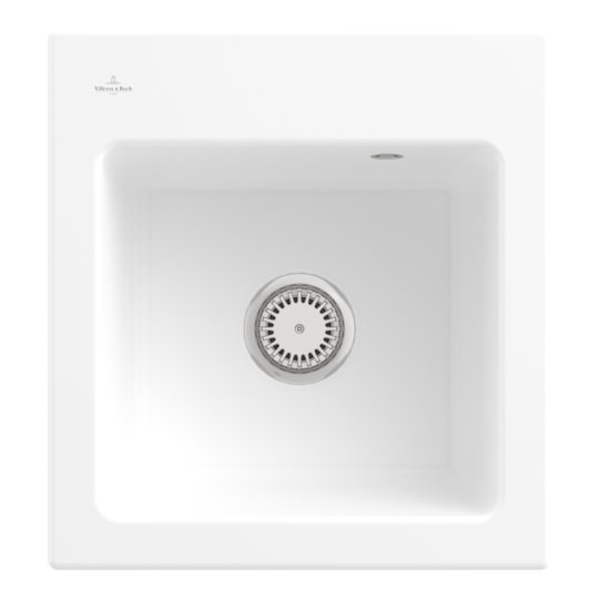Кухонная мойка 47х51 см Villeroy&Boch Subway 45 XS, Stone White (678101RW) Врезные сверху Прямоугольные 