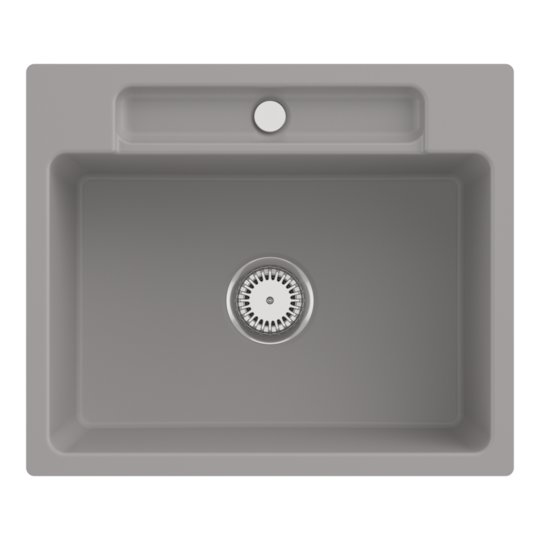 Кухонна мийка 60х51 см Villeroy&amp;Boch Siluet 60 S Flat, Fossil (33461FKD) Врізні зверху Прямокутні 