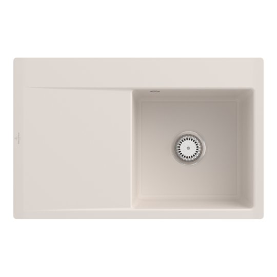 Кухонна мийка 78х51 см Villeroy&amp;Boch Subway Style 45 Flat, Crema (33471FKR) Врізні зверху Прямокутні 