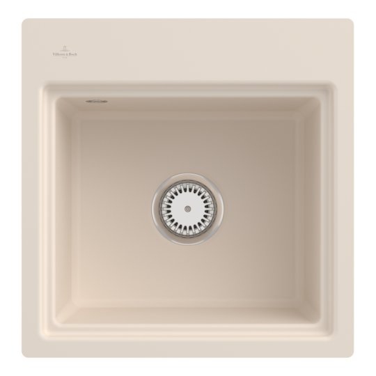Кухонная мойка 50х51 см Villeroy&Boch Subway Style 50 S Flat, Ivory (33551FFU) Врезные сверху Прямоугольные 