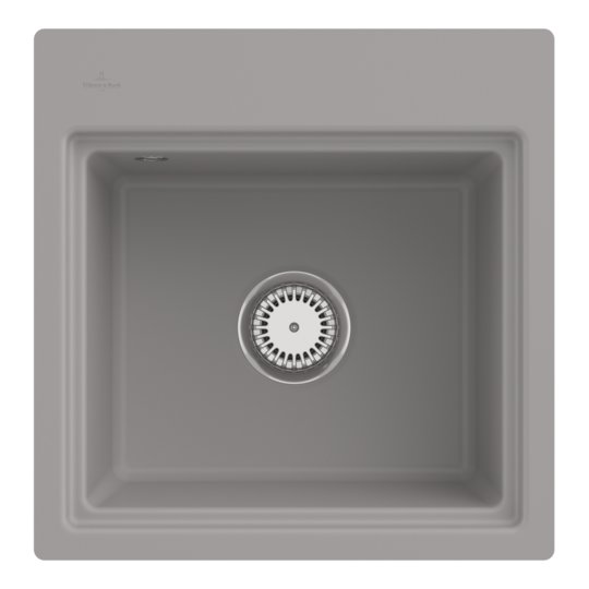 Кухонная мойка 50х51 см Villeroy&Boch Subway Style 50 S Flat, Fossil (33551FKD) Врезные сверху Прямоугольные 