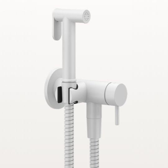 Гігієнічний душ Gessi Ventaglio, Matte White (45130-279) Гігієнічні душі Білий матовий