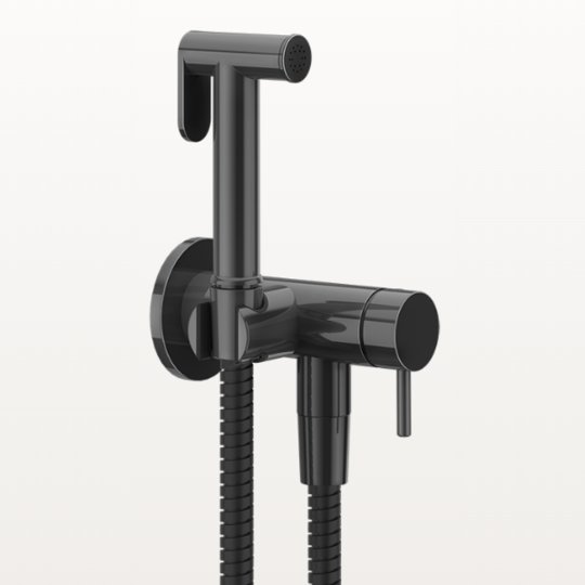 Гігієнічний душ Gessi Ventaglio, Black Metal PVD (45130-706) Гігієнічні душі Черный металлик, Черный металлик PVD