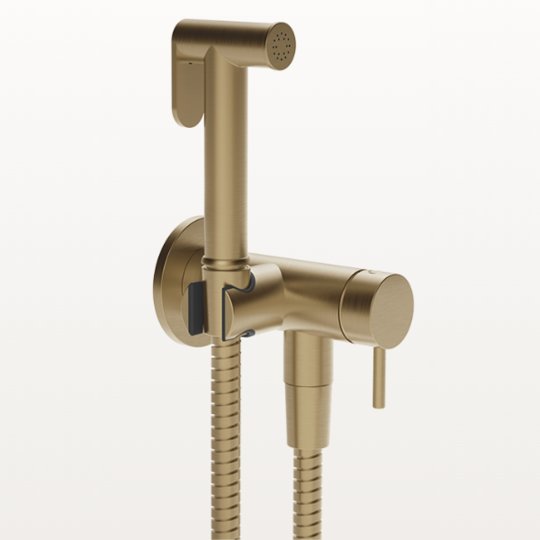 Гигиенический душ Gessi Ventaglio, Warm Bronze Br. PVD (45130-726) Гигиенические души Бронза матовая, Матовая бронза PVD