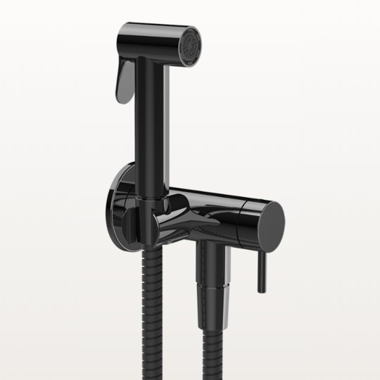 Гигиенический душ Gessi Ventaglio, Black Metal PVD (45230-706) Гигиенические души Черный металлик, Черный металлик PVD