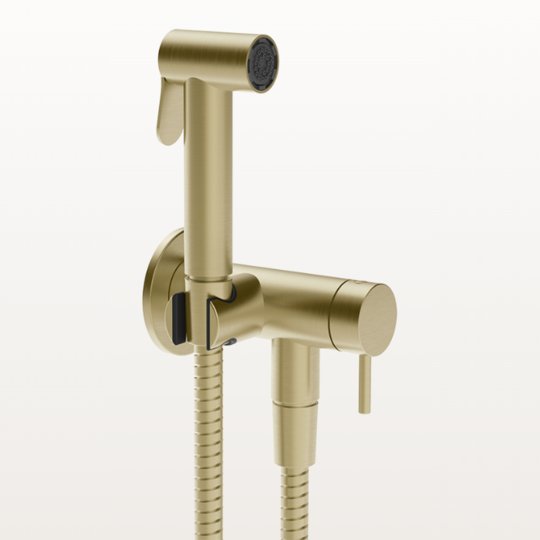 Гигиенический душ Gessi Ventaglio, Brass Br. PVD (45230-727) Гигиенические души Матовая латунь, Матовая латунь PVD