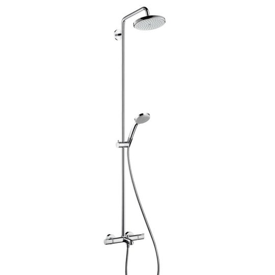 Душова стійка Hansgrohe Croma 220 Showerpipe (27223000) Душові стійки Хром