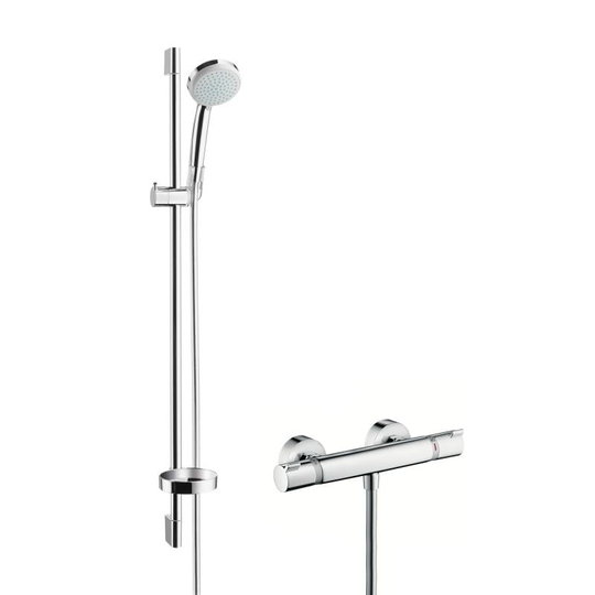 Душовий комплект Hansgrohe Croma 100 EcoSmart / Ecostat Comfort (27033000) Для душа Хром