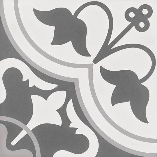 Плитка Wow Cement Tradition Decor 1 Grey 18.5 * 18.5 (107948) Для кухні, Для громадських приміщень, Для житлових приміщень, Для ванної