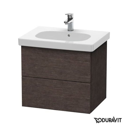 Тумба підвісна 60х46 Duravit Delos, дуб темний брашірованний (DL633407272) Duravit Тумби