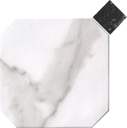 Плитка Fap Roma Ottagono Statuario 20*20 (fMGY) FAP Ceramiche Для кухни, Для общественных помещений, Для жилых помещений, Для ванной
