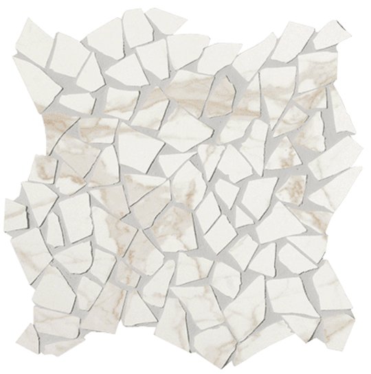 Мозаїка Fap Roma Diamond Calacatta Schegge Mosaico 30 * 30 (fNI6) FAP Ceramiche Для кухні, Для громадських приміщень, Для житлових приміщень, Для ванної