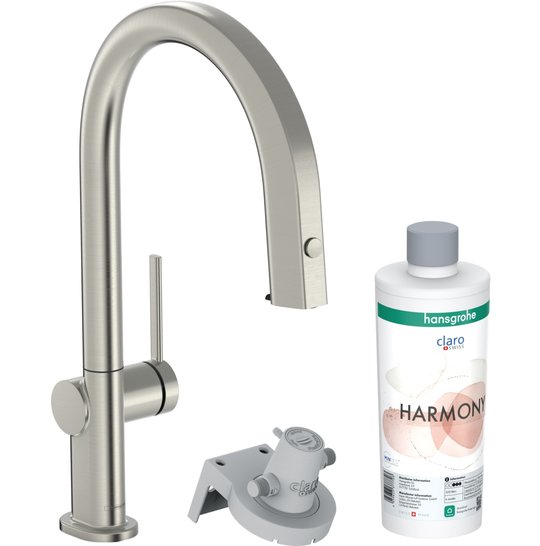 Смеситель для кухни Hansgrohe Aqittura M91 FilterSystem 210, нержавеющая сталь (76801800) Для кухни Нерж. сталь