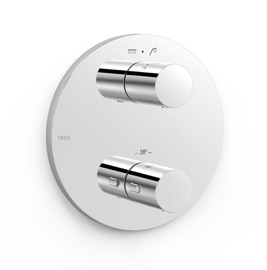 Термостатический смеситель на 2 потребителя Tres Therm-Box, хром (26225001) Для ванны, Для душа Хром