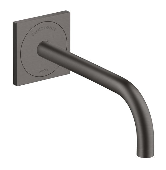 Электронный настенный смеситель для раковины Axor One, Brushed Black Chrome (38120340) Для раковины Хром-черный