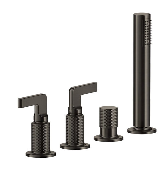 Змішувач для ванни Gessi Inciso- (58043-031) Для ванни Бронза, Хром