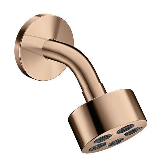 Верхний душ Axor One 75 мм 1jet EcoSmart, Polished Red Gold (48490300) Верхние души Красное золото