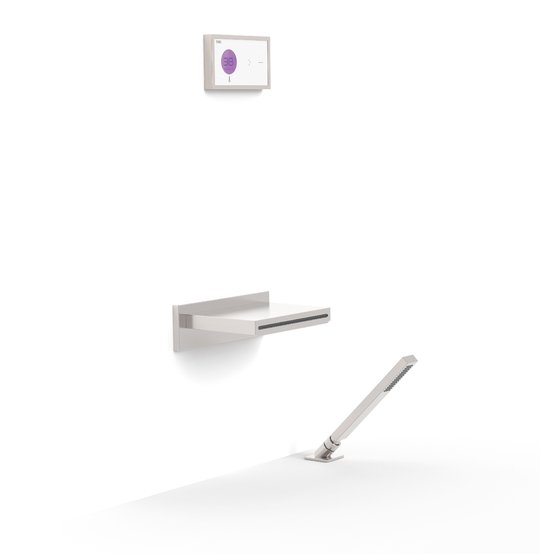 Электронный душевой комплект для ванны скрытого монтажа Tres SHOWER TECHNOLOGY, сталь (09286570AC) Душевые комплекты (системы) Сталь