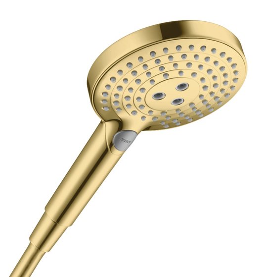 Ручний душ Hansgrohe Raindance Select S 120 3jet Polished Gold Optic (26530990) Ручні душі (лійки) Золото